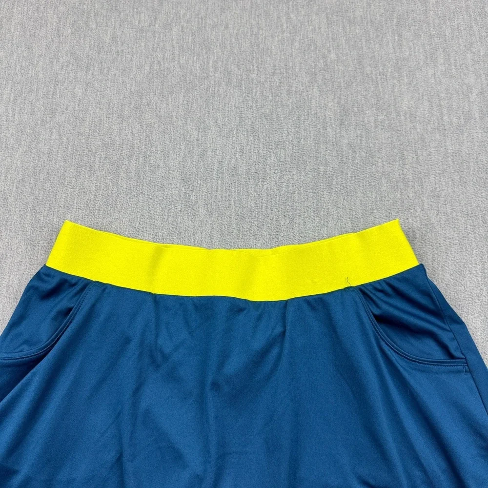 Adidas Skirt Skort Girls Youth XL‎ Blue Green Club Tennis Climalite Steel Shock